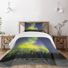 Aurora Borealis Forest Bedspread Set