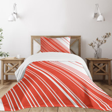 Barcode Lines Design Bedspread Set