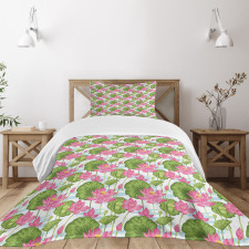 Japanese Nature Scene Bedspread Set