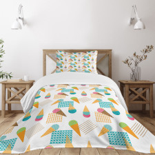Geometrical Graphic Bedspread Set