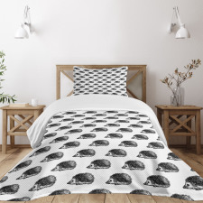 Sketchy Animal Pattern Bedspread Set