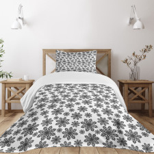 Monochrome Winter Bedspread Set