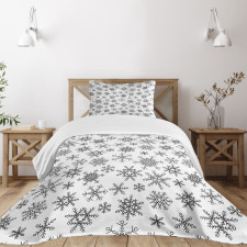 Line Winter Motifs Bedspread Set