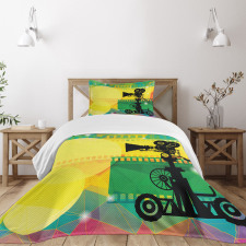 Abstract Vibrant Bedspread Set