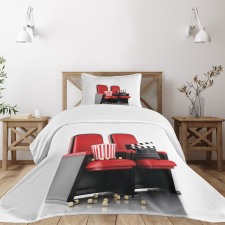 3D Theater Seats Bedspread Set