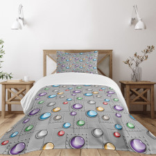 Industrial Vivid Spots Bedspread Set