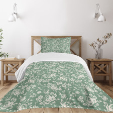 Victorian Rose Bouquet Bedspread Set