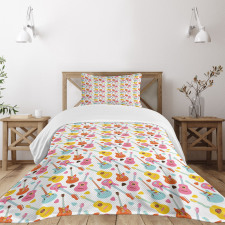 Summer Festival Colorful Bedspread Set