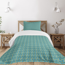 Vintage Wavy Lines Bedspread Set