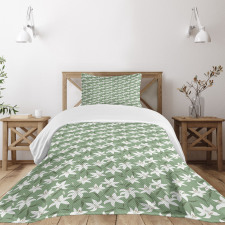 Lilly Bouquet Design Bedspread Set