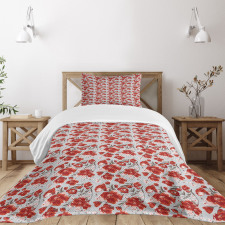 Spring Petal Foliage Bedspread Set