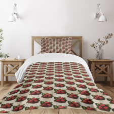 Hand Drawn Fruits Bedspread Set