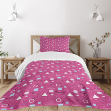 Memphis Style Design Bedspread Set