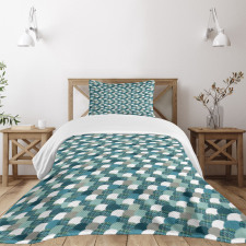 Circular Weave Design Bedspread Set