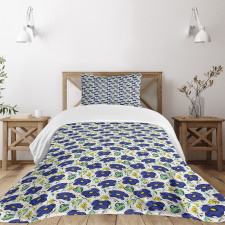 Brush Stroke Stripes Bedspread Set