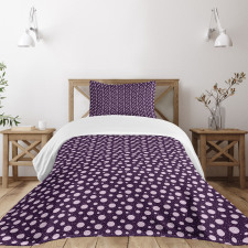 Circles Dots Short Lines Bedspread Set