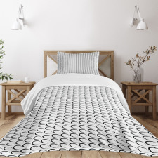 Slanted Ovals Bedspread Set