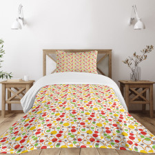 Circles Dots Design Bedspread Set