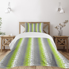 Wavy Vertical Stripes Bedspread Set