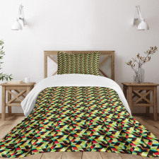 Triangles Futuristic Bedspread Set