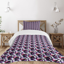 Fractal Grid Vibrant Bedspread Set