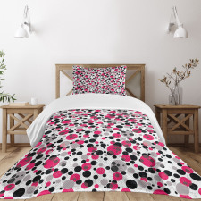 Retro Circle Dots Bedspread Set