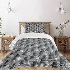 Geometric Dimension Bedspread Set