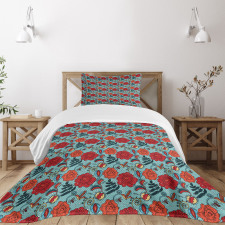 Venus Flytrap Flowers Bedspread Set