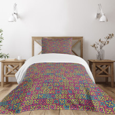 Clovers in Squares Bedspread Set