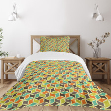 Hipster Geometric Tile Bedspread Set