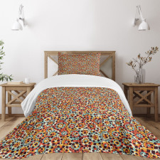 Nature Scroll Circles Bedspread Set