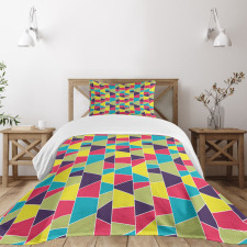 Mosaic Trapezoid Art Bedspread Set