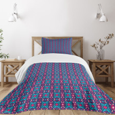 Rhombuses Pattern Bedspread Set