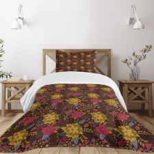 Botanical Pattern Bedspread Set