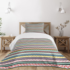 Stripes Triangles Bedspread Set