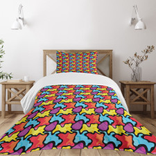 Graffiti Composition Bedspread Set