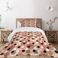 Pastel Grunge Circles Bedspread Set