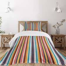 Vertical Stripes Pattern Bedspread Set