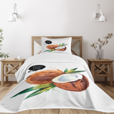 Exotic Fruit of Hawaii Bedspread Set