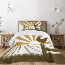 Morning in the Farm Bedspread Set