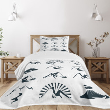 Mountain Design Bedspread Set