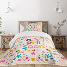 Get Well Soon Wish Cheery Bedspread Set