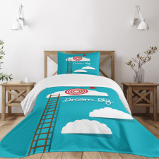 Dream Big Phrase Bedspread Set