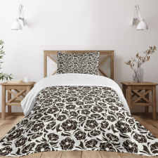 Nostalgic Flora Pattern Bedspread Set