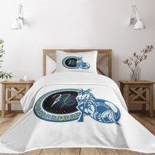 Abstract Sign Bedspread Set