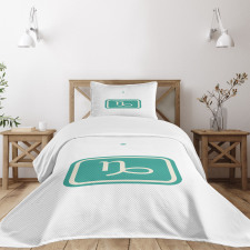 Bicolor Sign Bedspread Set