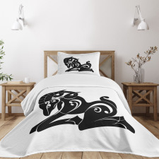 Monochrome Goat Bedspread Set