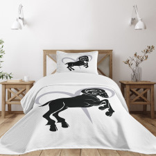 Ram Silhouette Bedspread Set