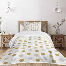 Circular Shapes Design Bedspread Set