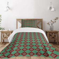 Ornamental Chevron Bedspread Set